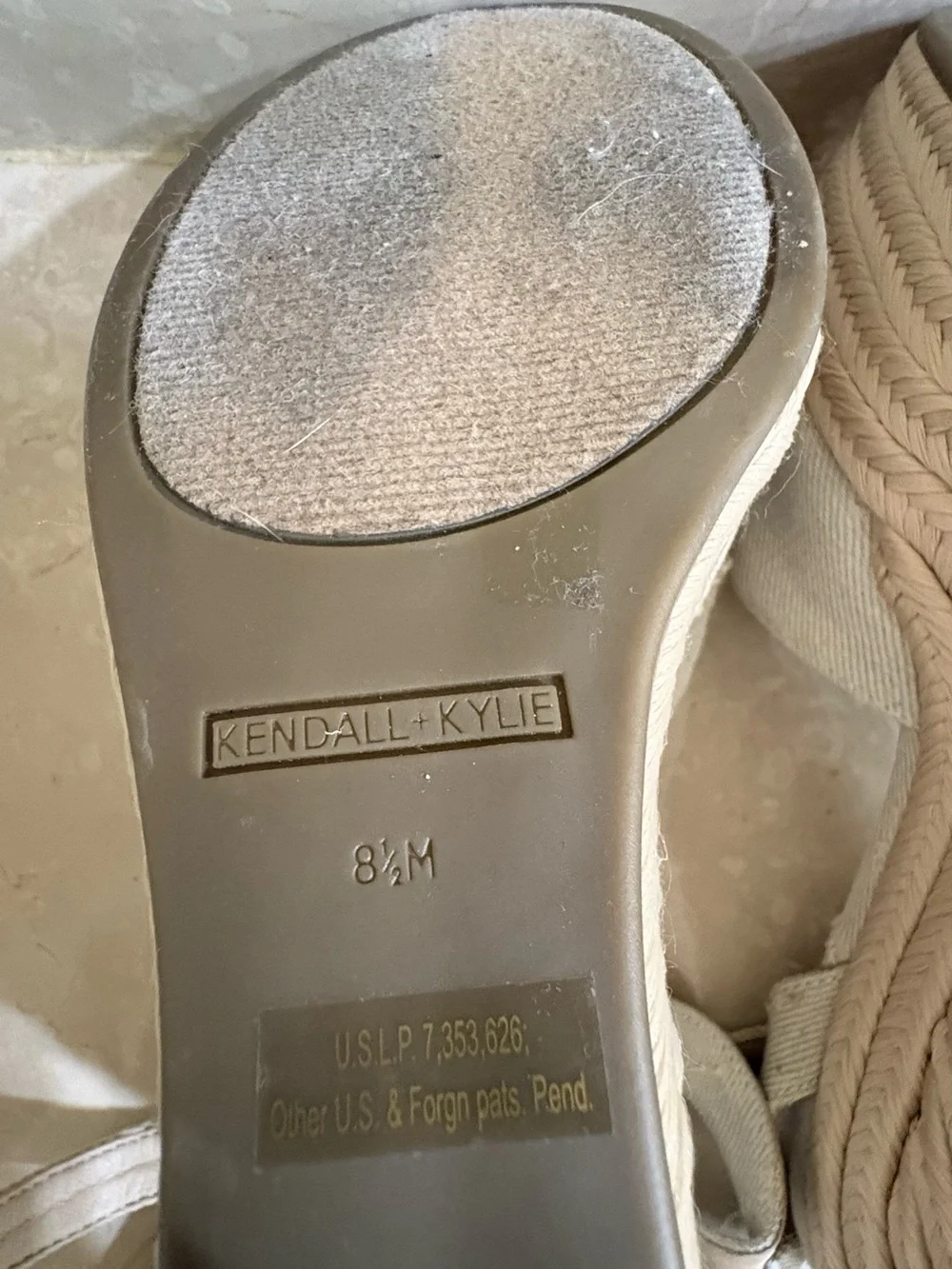 Kendall and Kylie Distressed Wedges, Worn Once - Picture 7 of 9